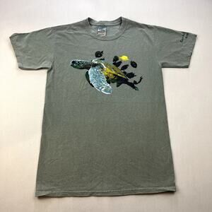 Sea Turtle Nature T-Shirt Adult Small Green Animal Art Snorkel Bob's Hawaii